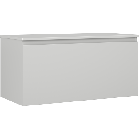 Mexen Orio szafka łazienkowa podumywalkowa 100 cm z blatem, 1 szuflada, szara mat - 91A10-10047-1-BFC62