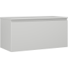 Mexen Orio szafka łazienkowa podumywalkowa 100 cm z blatem, 1 szuflada, szara mat - 91A10-10047-1-BFC62
