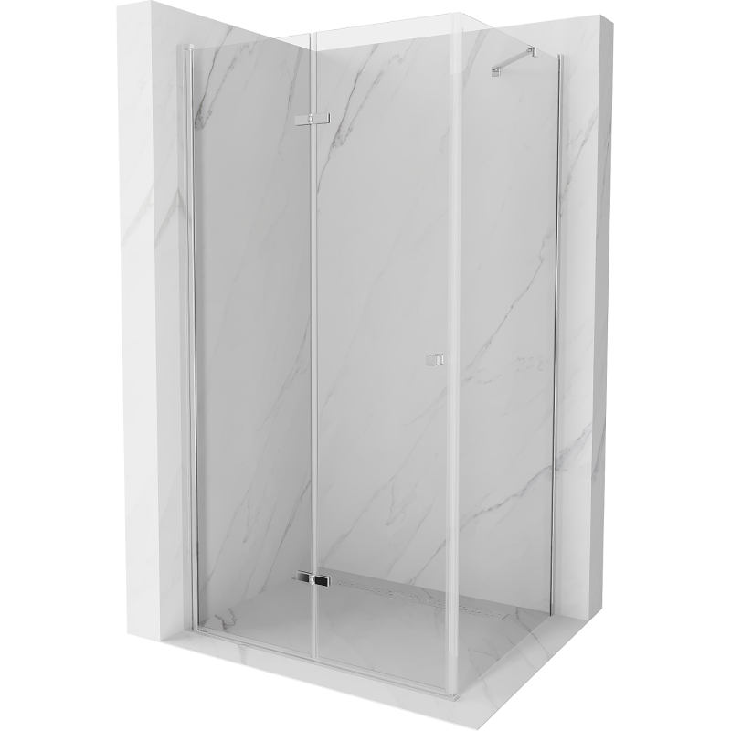 Mexen Lima kabina prysznicowa składana 80 x 100 cm, transparent, chrom - 856-080-100-01-00