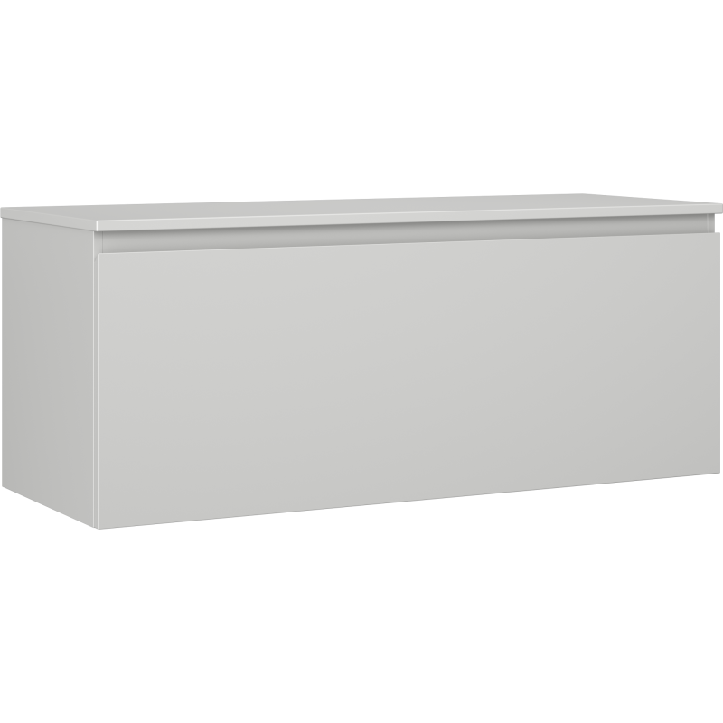 Mexen Orio szafka łazienkowa podumywalkowa 120 cm z blatem, 1 szuflada, szara mat - 91A10-12047-1-BFC62