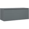 Mexen Orio szafka łazienkowa podumywalkowa 120 cm z blatem, 1 szuflada, grafit mat - 91A10-12047-1-BFC66