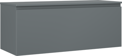 Mexen Orio szafka łazienkowa podumywalkowa 120 cm z blatem, 1 szuflada, grafit mat - 91A10-12047-1-BFC66