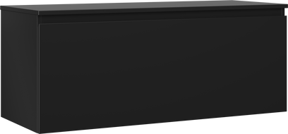 Mexen Orio szafka łazienkowa podumywalkowa 120 cm z blatem, 1 szuflada, czarna mat - 91A10-12047-1-BFC71