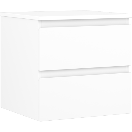 Mexen Orio szafka łazienkowa podumywalkowa 50 cm z blatem, 2 szuflady, biała mat - 91A10-05047-2-BFFC01