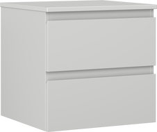 Mexen Orio szafka łazienkowa podumywalkowa 50 cm z blatem, 2 szuflady, szara mat - 91A10-05047-2-BFFC62