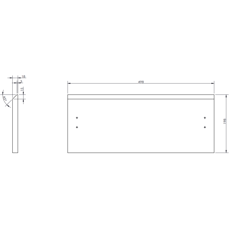 Mexen Orio szafka łazienkowa podumywalkowa 50 cm z blatem, 2 szuflady, czarna mat - 91A10-05047-2-BFFC71