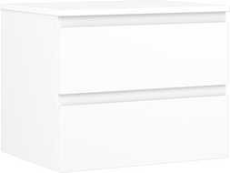 Mexen Orio szafka łazienkowa podumywalkowa 60 cm z blatem, 2 szuflady, biała mat - 91A10-06047-2-BFFC01