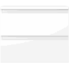 Mexen Orio szafka łazienkowa podumywalkowa 60 cm z blatem, 2 szuflady, biała mat - 91A10-06047-2-BFFC01