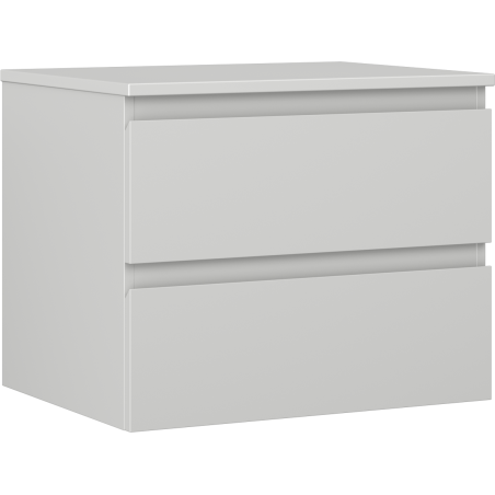 Mexen Orio szafka łazienkowa podumywalkowa 60 cm z blatem, 2 szuflady, szara mat - 91A10-06047-2-BFFC62