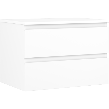 Mexen Orio szafka łazienkowa podumywalkowa 70 cm z blatem, 2 szuflady, biała mat - 91A10-07047-2-BFFC01