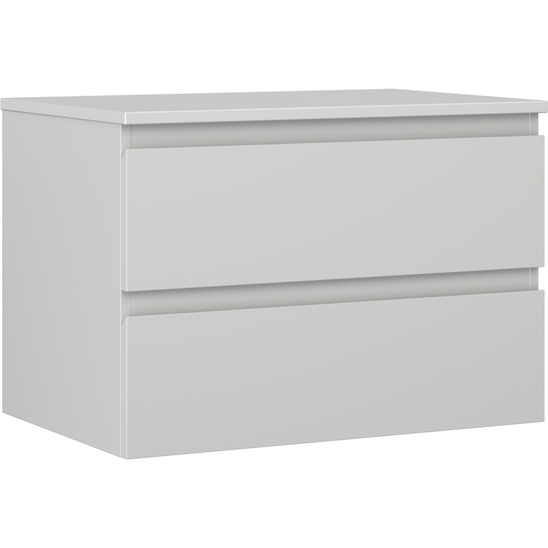 Mexen Orio szafka łazienkowa podumywalkowa 70 cm z blatem, 2 szuflady, szara mat - 91A10-07047-2-BFFC62