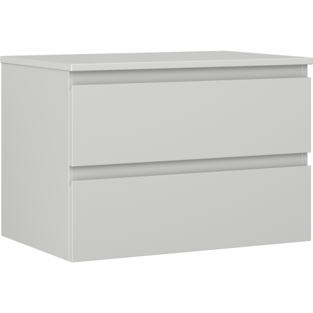 Mexen Orio szafka łazienkowa podumywalkowa 70 cm z blatem, 2 szuflady, szara mat - 91A10-07047-2-BFFC62