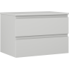 Mexen Orio szafka łazienkowa podumywalkowa 70 cm z blatem, 2 szuflady, szara mat - 91A10-07047-2-BFFC62