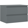 Mexen Orio szafka łazienkowa podumywalkowa 70 cm z blatem, 2 szuflady, grafit mat - 91A10-07047-2-BFFC66