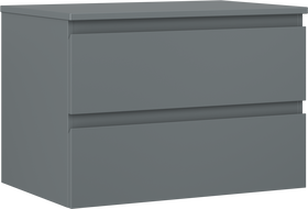 Mexen Orio szafka łazienkowa podumywalkowa 70 cm z blatem, 2 szuflady, grafit mat - 91A10-07047-2-BFFC66