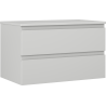 Mexen Orio szafka łazienkowa podumywalkowa 80 cm z blatem, 2 szuflady, szara mat - 91A10-08047-2-BFFC62
