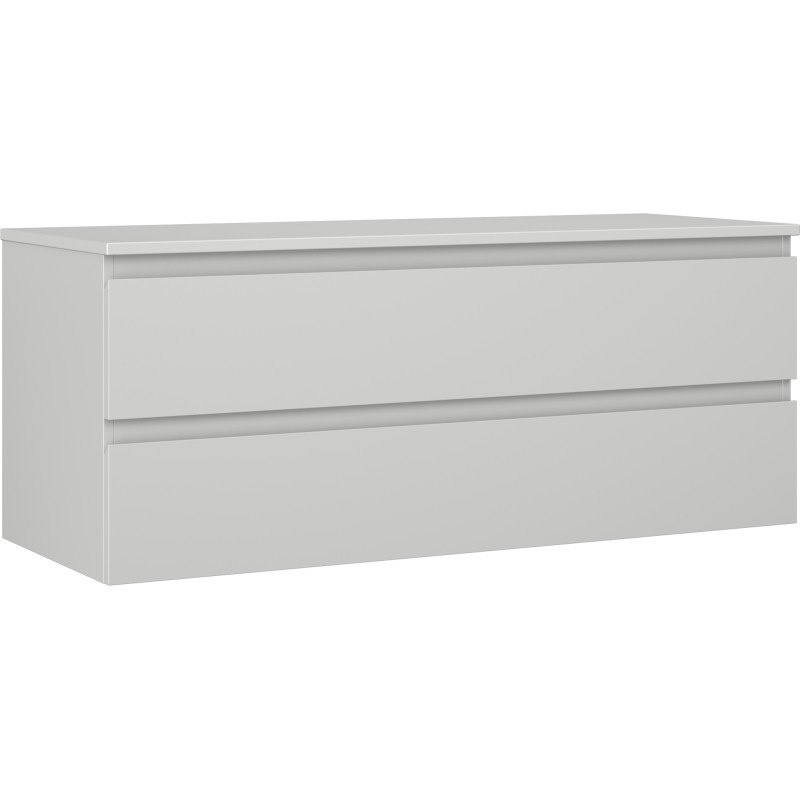 Mexen Orio szafka łazienkowa podumywalkowa 120 cm z blatem, 2 szuflady, szara mat - 91A10-12047-2-BFFC62