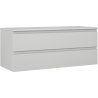 Mexen Orio szafka łazienkowa podumywalkowa 120 cm z blatem, 2 szuflady, szara mat - 91A10-12047-2-BFFC62