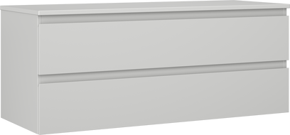 Mexen Orio szafka łazienkowa podumywalkowa 120 cm z blatem, 2 szuflady, szara mat - 91A10-12047-2-BFFC62