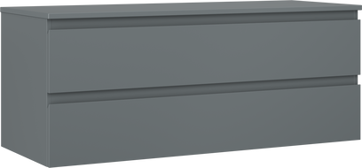 Mexen Orio szafka łazienkowa podumywalkowa 120 cm z blatem, 2 szuflady, grafit mat - 91A10-12047-2-BFFC66