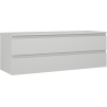 Mexen Orio szafka łazienkowa podumywalkowa 140 cm z blatem, 2 szuflady, szara mat - 91A10-14047-2-BFFC62