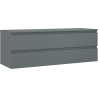 Mexen Orio szafka łazienkowa podumywalkowa 140 cm z blatem, 2 szuflady, grafit mat - 91A10-14047-2-BFFC66