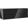 Mexen Orio szafka łazienkowa podumywalkowa 140 cm z blatem, 2 szuflady, czarna połysk - 91A10-14047-2-BFFC70