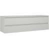 Mexen Orio szafka łazienkowa podumywalkowa 160 cm z blatem, 2 szuflady, szara mat - 91A10-16047-2-BFFC62