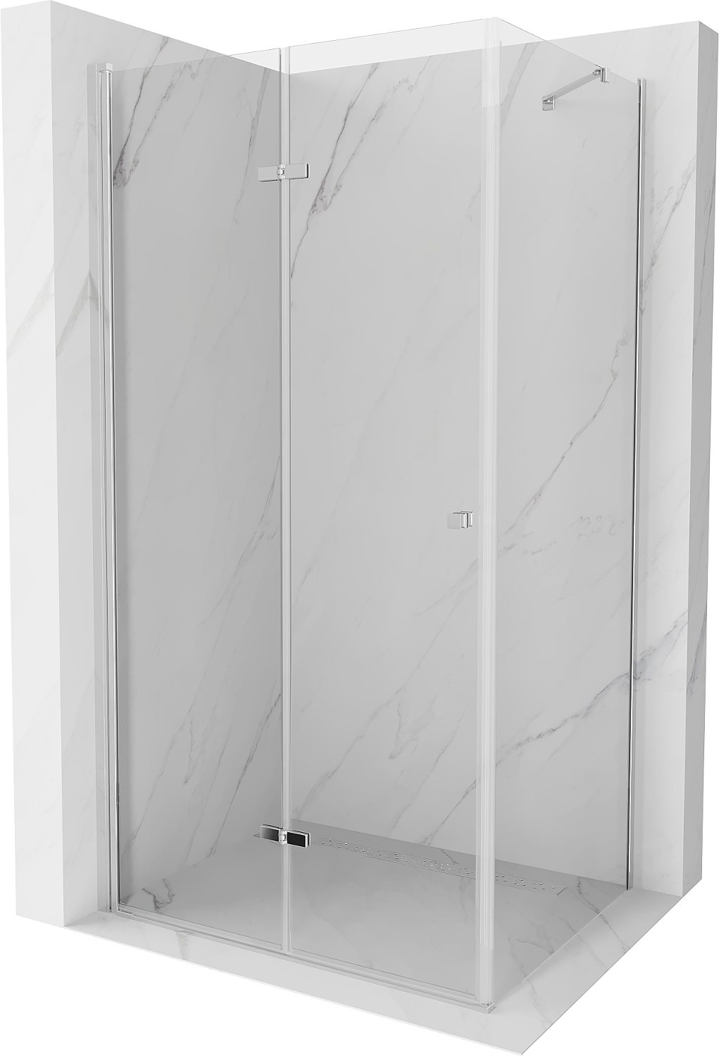 Mexen Lima kabina prysznicowa składana 100 x 90 cm, transparent, chrom - 856-100-090-01-00