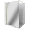 Mexen Kioto ścianka prysznicowa Walk-in 80 x 200 cm, lustro 8 mm, złota - 800-080-101-50-50