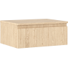Mexen Rivel szafka łazienkowa podumywalkowa 60 cm z blatem, 1 szuflada, ryflowana , dąb - 91A20-06023-1-BFC81