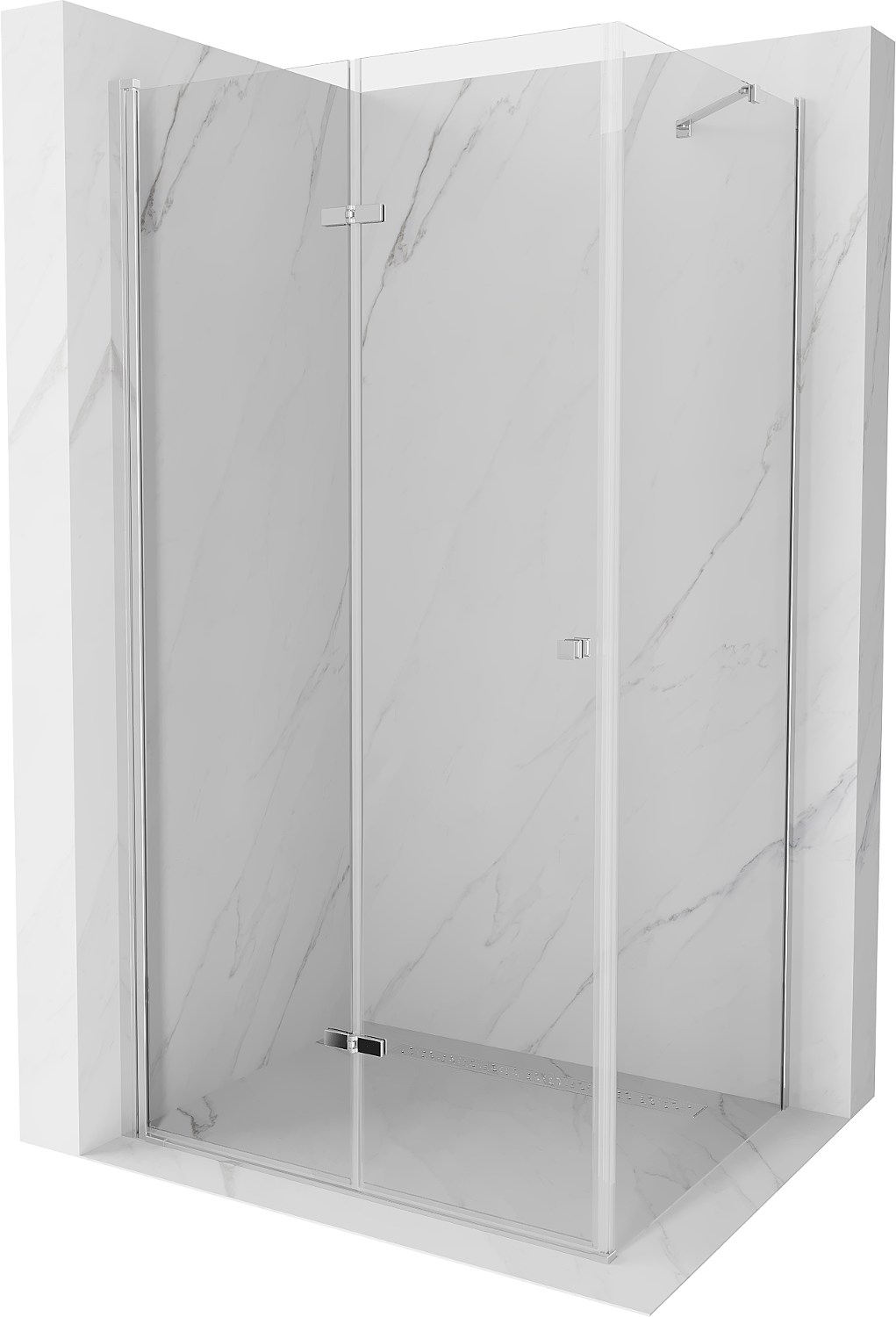 Mexen Lima kabina prysznicowa składana 105 x 80 cm, transparent, chrom - 856-105-080-01-00
