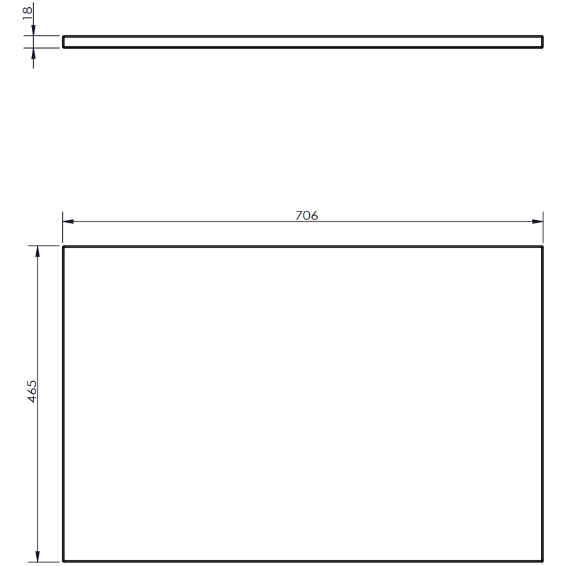 Mexen Rivel szafka łazienkowa podumywalkowa 70 cm z blatem, 1 szuflada, ryflowana , grafit  mat - 91A20-07023-1-BFC66