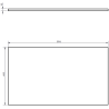 Mexen Rivel szafka łazienkowa podumywalkowa 80 cm z blatem, 1 szuflada, ryflowana , biała mat - 91A20-08023-1-BFC01