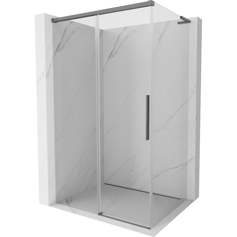 Mexen Rox L kabina prysznicowa rozsuwana 120 x 100 cm, transparent, gun metal - 8C2L-120-100-95-00