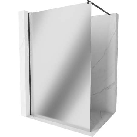 Mexen Kioto ścianka prysznicowa Walk-in 100 x 200 cm, lustro 8 mm, czarna - 800-100-101-70-50