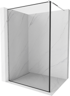 Mexen Kioto ścianka prysznicowa Walk-in 60 x 200 cm, czarna ramka 8 mm, chrom - 800-060-101-01-70