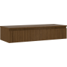 Mexen Rivel szafka łazienkowa podumywalkowa 120 cm z blatem, 1 szuflada, ryflowana , orzech - 91A20-12023-1-BFC86