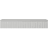 Mexen Rivel szafka łazienkowa podumywalkowa 140 cm z blatem, 1 szuflada, ryflowana , szara mat - 91A20-14023-1-BFC62