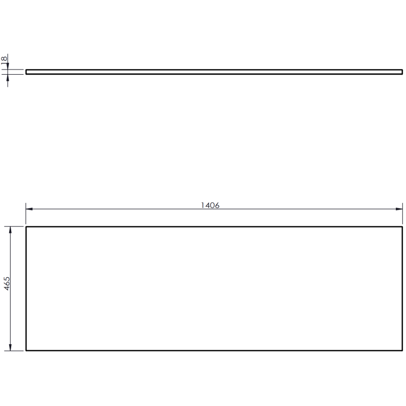 Mexen Rivel szafka łazienkowa podumywalkowa 140 cm z blatem, 1 szuflada, ryflowana , grafit mat - 91A20-14023-1-BFC66