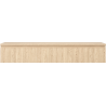 Mexen Rivel szafka łazienkowa podumywalkowa 140 cm z blatem, 1 szuflada, ryflowana , dąb - 91A20-14023-1-BFC81
