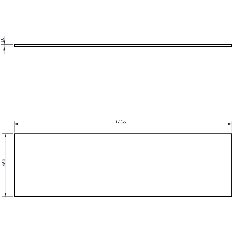 Mexen Rivel szafka łazienkowa podumywalkowa 160 cm z blatem, 1 szuflada, ryflowana , szara mat - 91A20-16023-1-BFC62