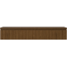 Mexen Rivel szafka łazienkowa podumywalkowa 140 cm z blatem, 1 szuflada, ryflowana , orzech - 91A20-14023-1-BFC86