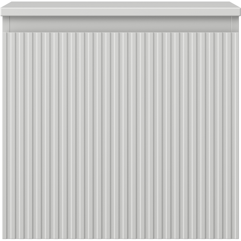 Mexen Rivel szafka łazienkowa podumywalkowa 50 cm z blatem, 1 szuflada, ryflowana , szara mat - 91A20-05047-1-BFC62