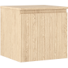 Mexen Rivel szafka łazienkowa podumywalkowa 50 cm z blatem, 1 szuflada, ryflowana , dąb - 91A20-05047-1-BFC81
