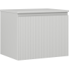 Mexen Rivel szafka łazienkowa podumywalkowa 60 cm z blatem, 1 szuflada, ryflowana , szara mat - 91A20-06047-1-BFC62
