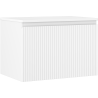 Mexen Rivel szafka łazienkowa podumywalkowa 70 cm z blatem, 1 szuflada, ryflowana , biała mat - 91A20-07047-1-BFC01