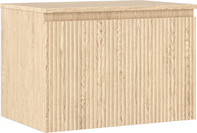 Mexen Rivel szafka łazienkowa podumywalkowa 70 cm z blatem, 1 szuflada, ryflowana , dąb - 91A20-07047-1-BFC81