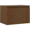 Mexen Rivel szafka łazienkowa podumywalkowa 70 cm z blatem, 1 szuflada, ryflowana , orzech - 91A20-07047-1-BFC86