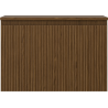 Mexen Rivel szafka łazienkowa podumywalkowa 70 cm z blatem, 1 szuflada, ryflowana , orzech - 91A20-07047-1-BFC86